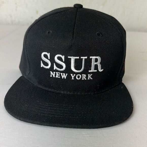 NEW SSUR NEW York  SnapBack Black Hat - Picture 1 of 7